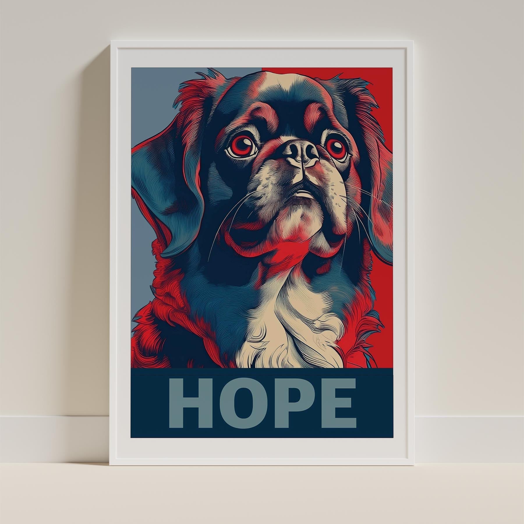 Pekingese HOPE Series Inspired by the Obama Poster image 9