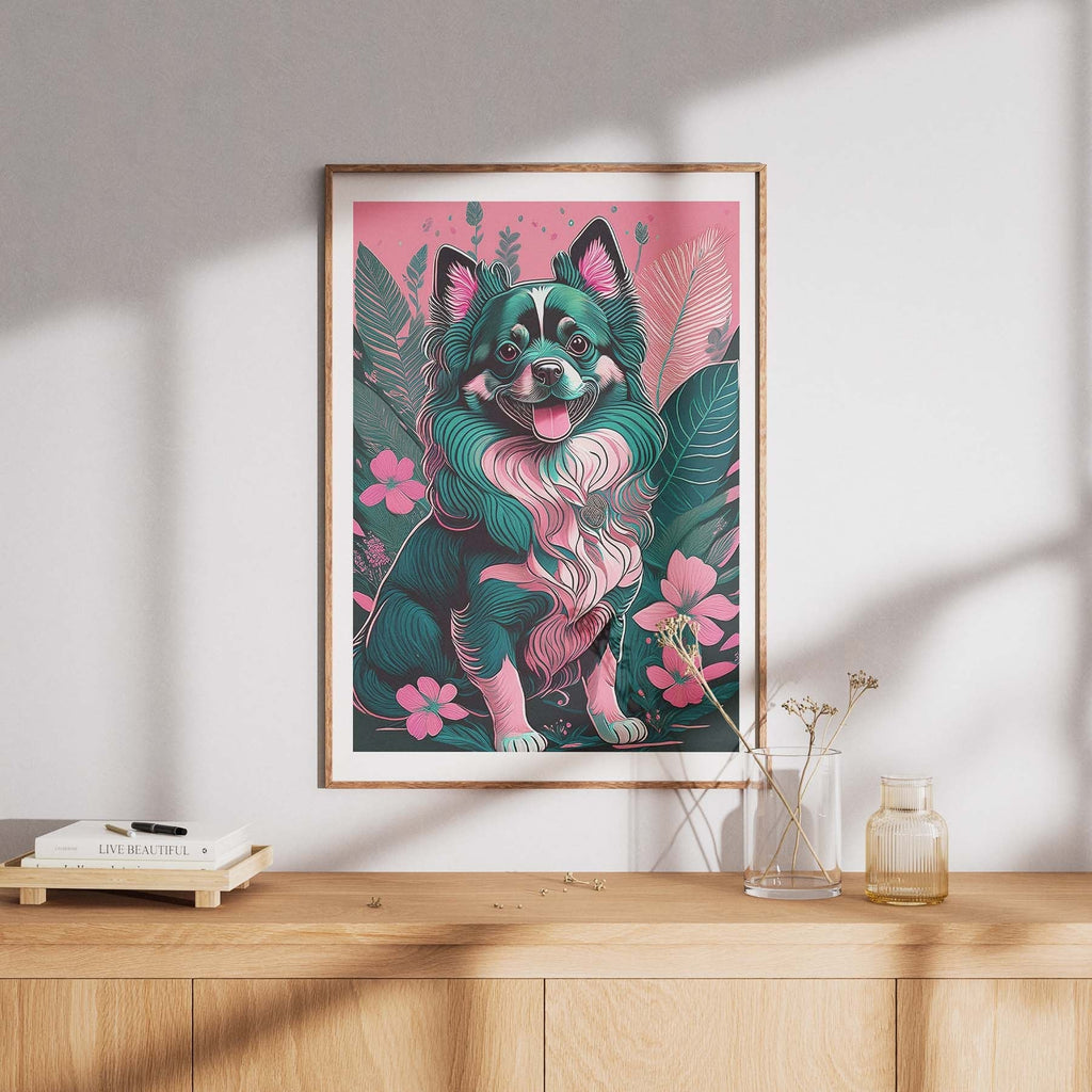 German Spitz Flowery Dog image 8