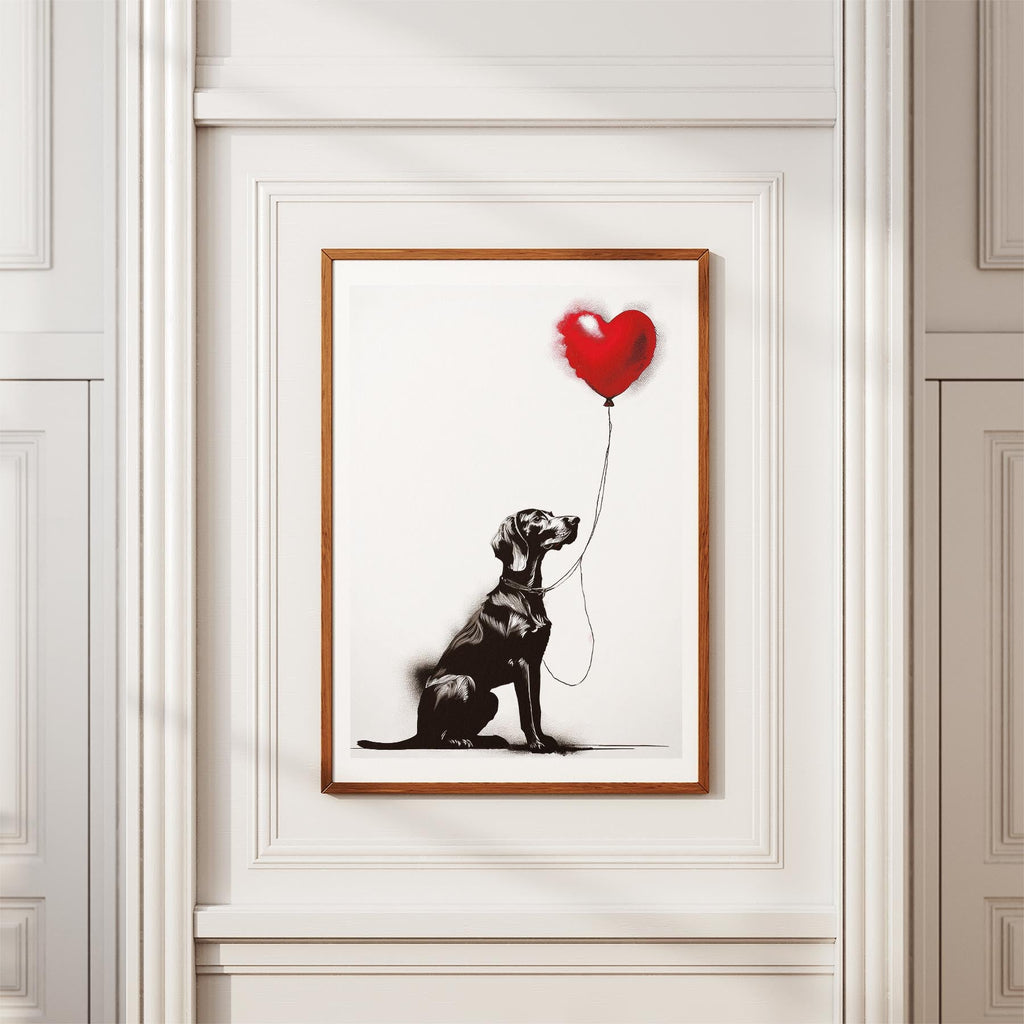 Hungarian Vizsla DOGSY Series inspired by the Art of Banksy image 3