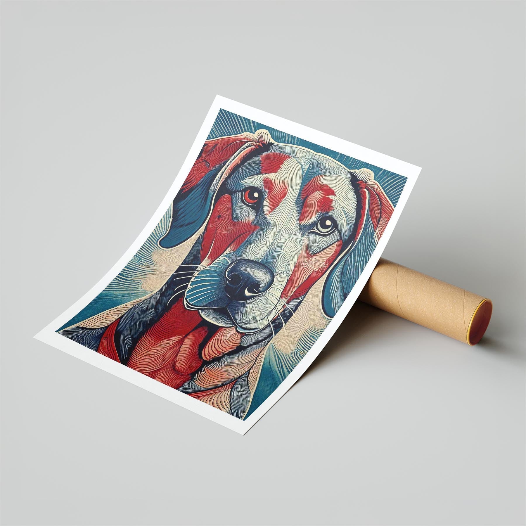 Rhoedesian Ridgeback Hokusai Japanese Inspired Dog Series image 6