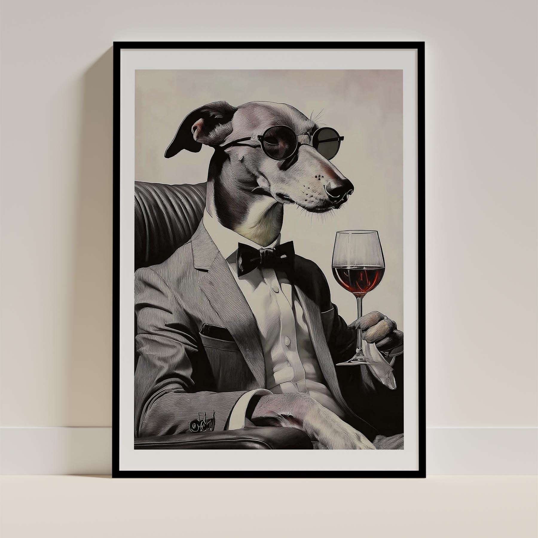 Greyhound Dog Art Print Unframed Vol 1 | 11 Unique Designs | Wall Art Gift for Dog Lovers - Image 8 | Dogsy & Co