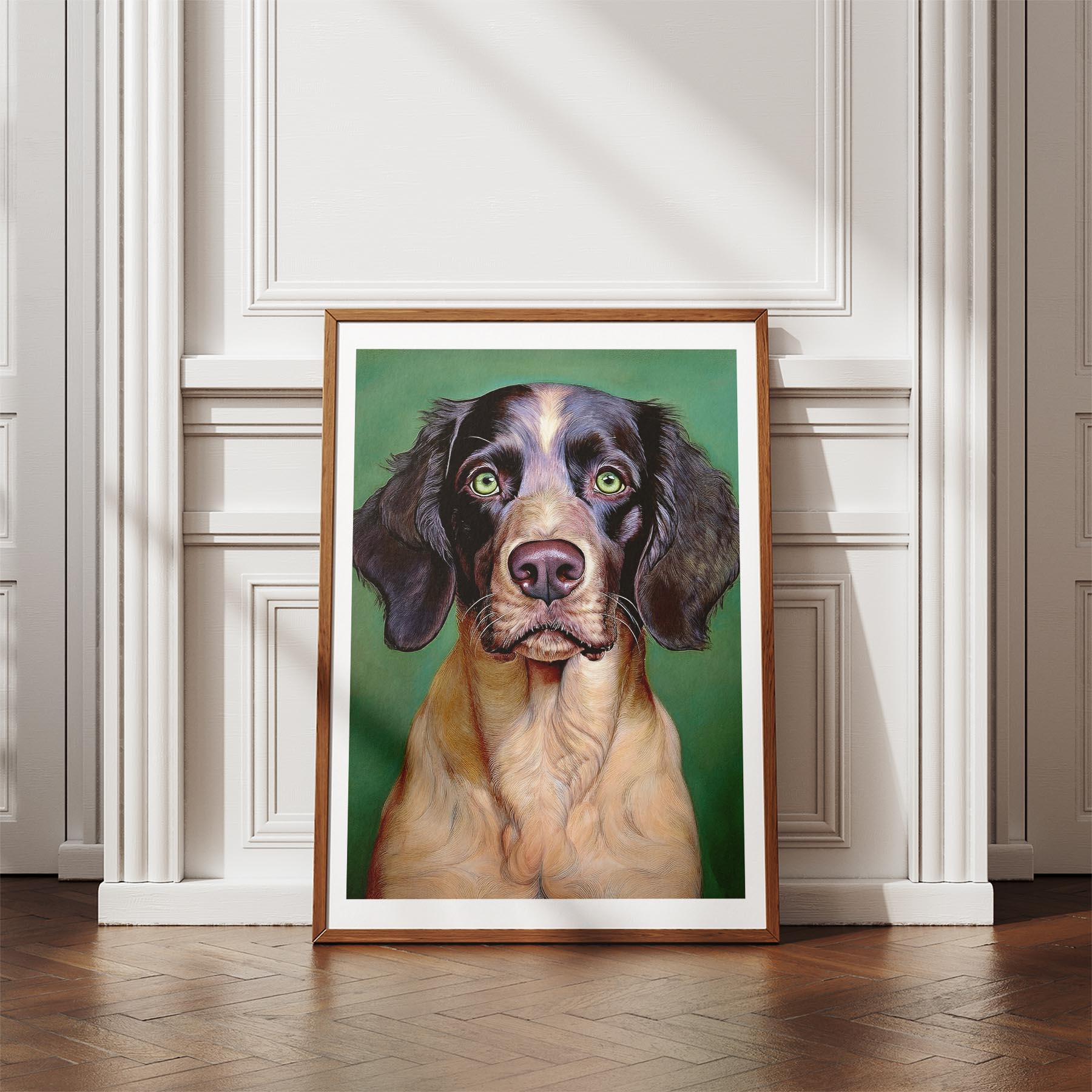 English Setter Green Painted Series image 4