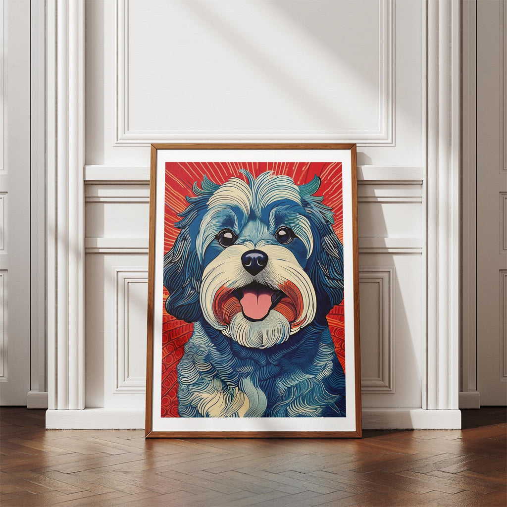 Maltese Hokusai Japanese Inspired Dog Series image 4