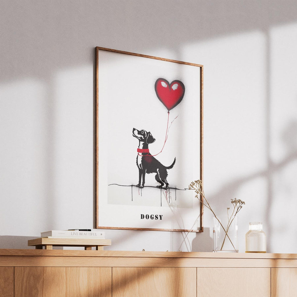 Jack Russell DOGSY Series inspired by the Art of Banksy with text Dogsy image 5