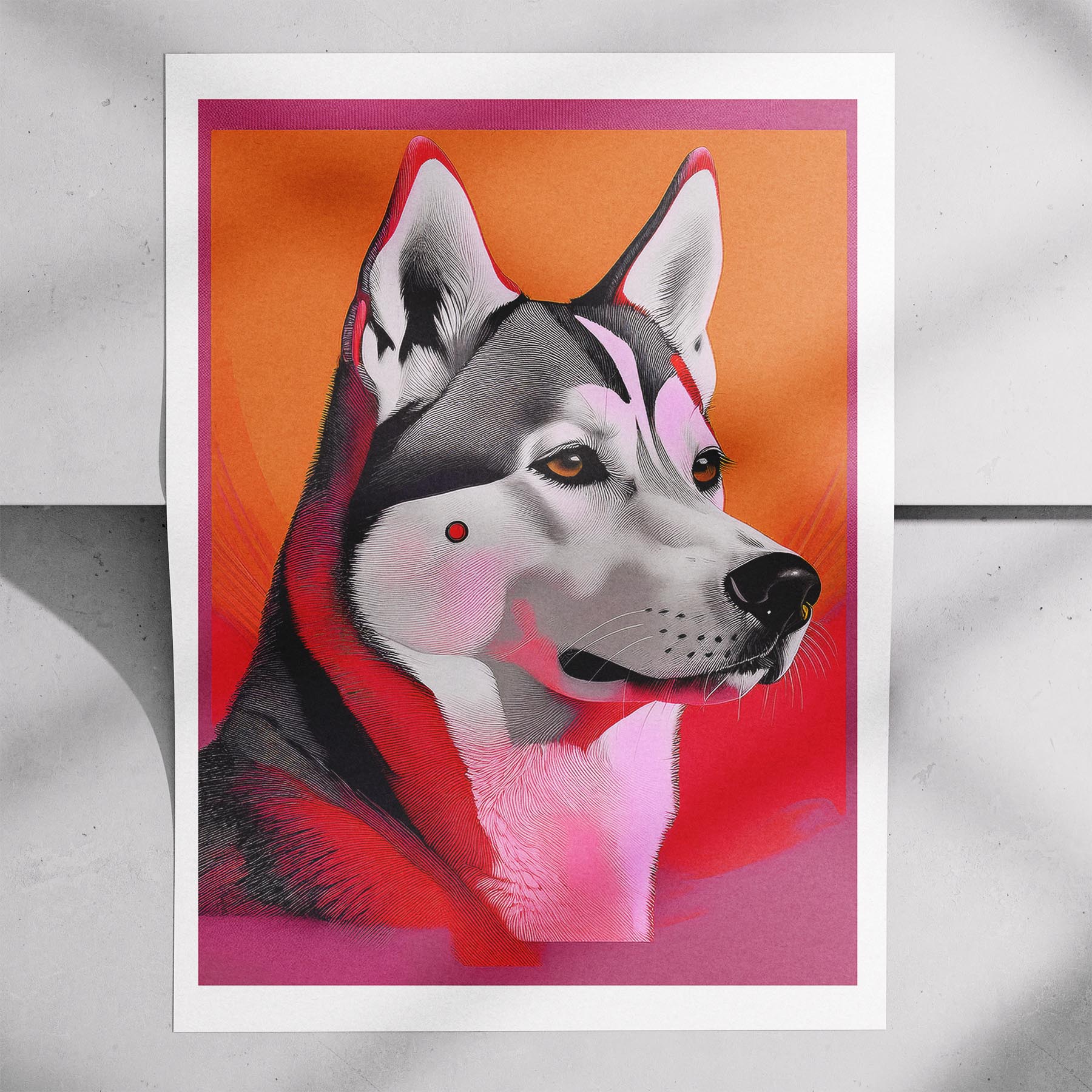 Siberian Husky Modern Pop Dog Series image 7