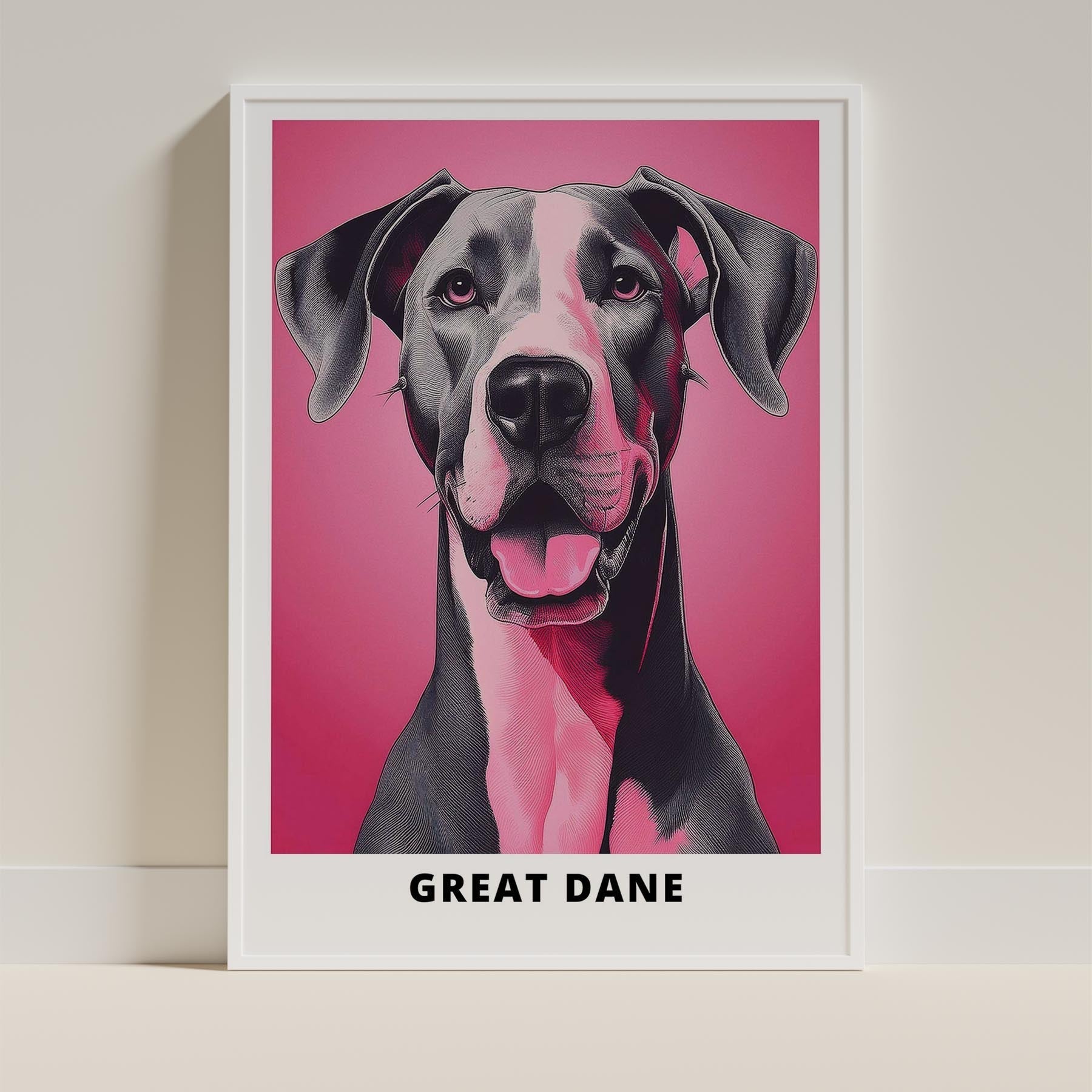 Great Dane Pink and Black Dog Series 2 image 9
