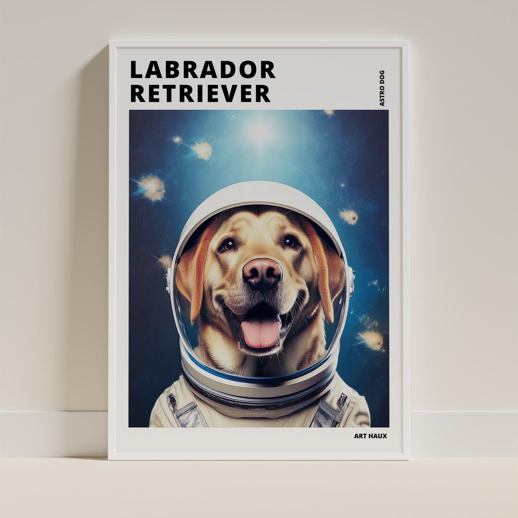 Labrador Retriever Astronaut Dog Series with Text Astro Dog image 9