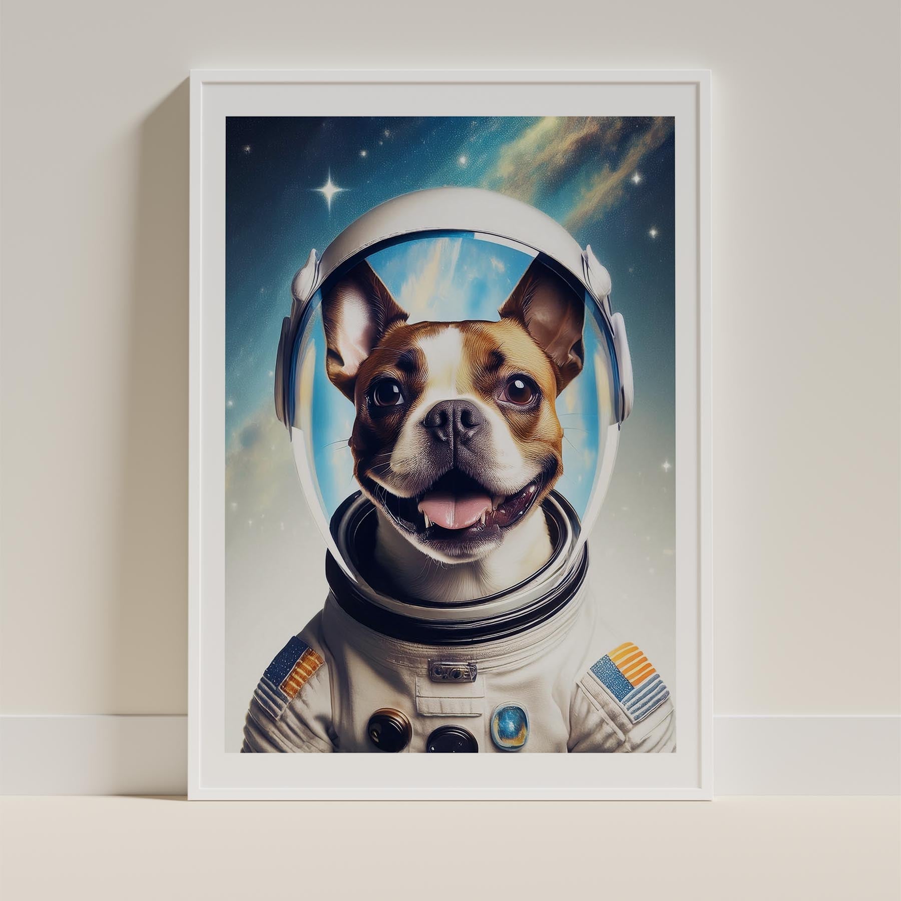 Boston Terrier Astronaut Dog Series image 9