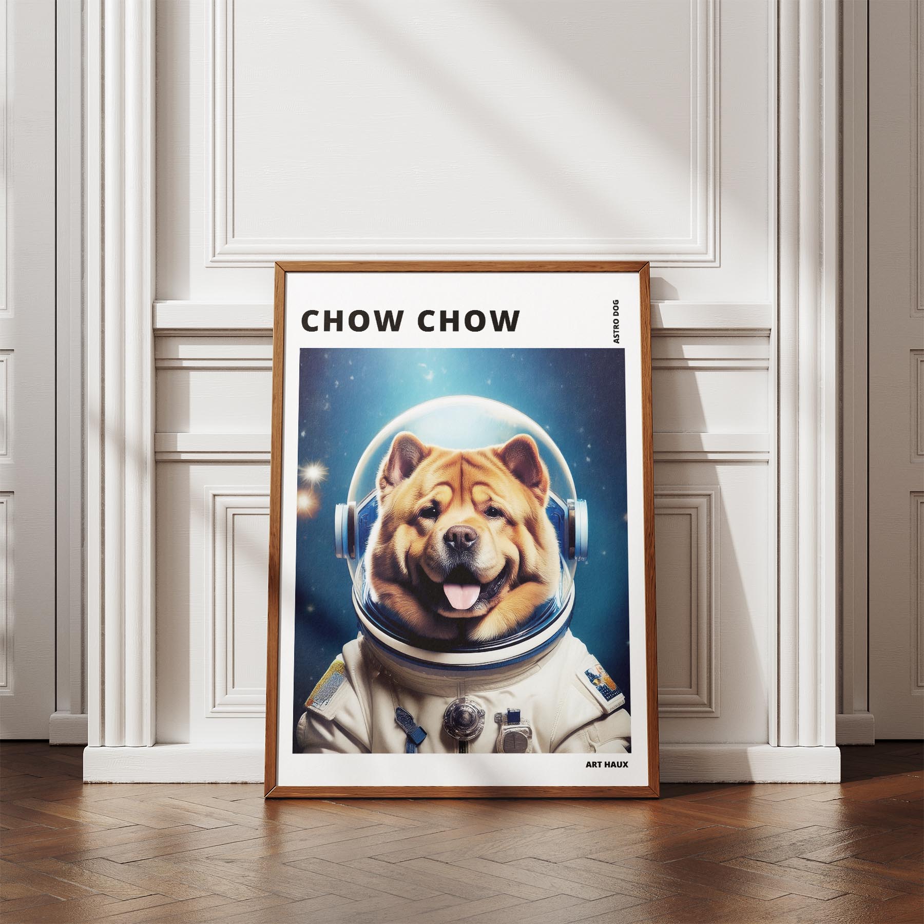 Chow Chow Astronaut Dog Series with Text Astro Dog image 4