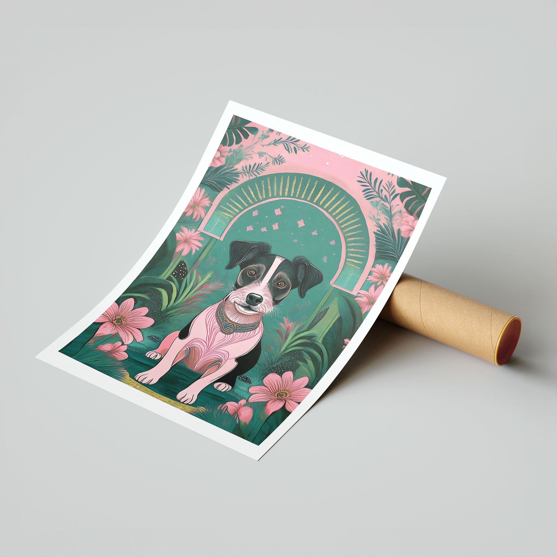 Jack Russell Terrier Flowery Dog image 7