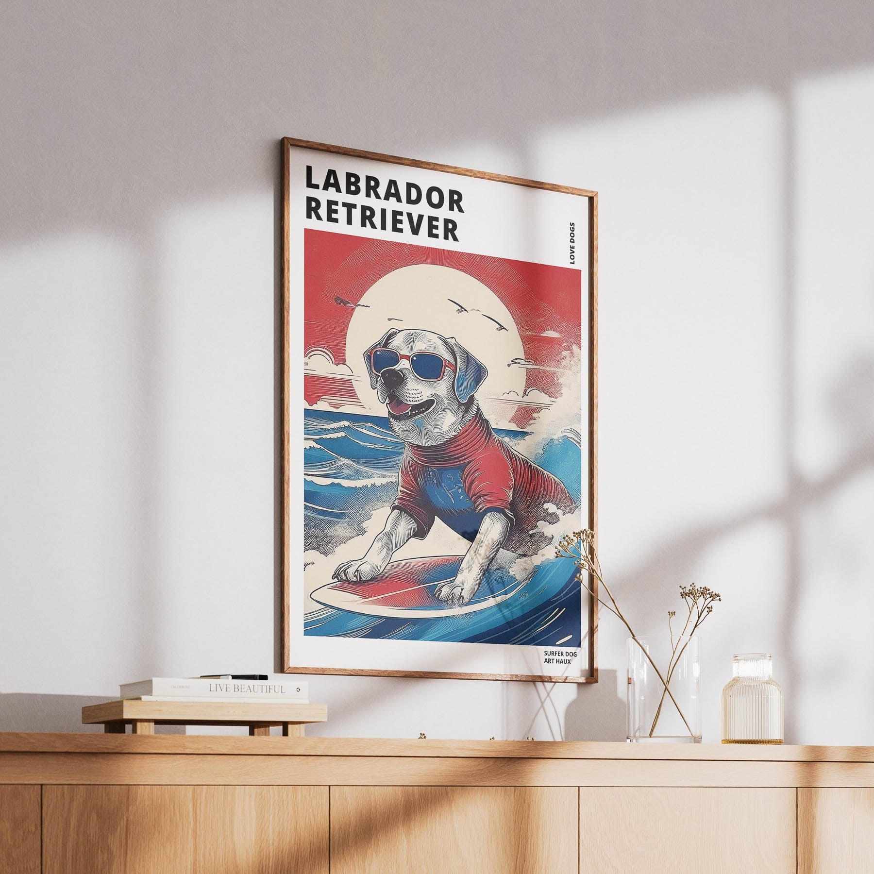 Labrador Retreiver Hokosai Surfer Dogs 1 image 6