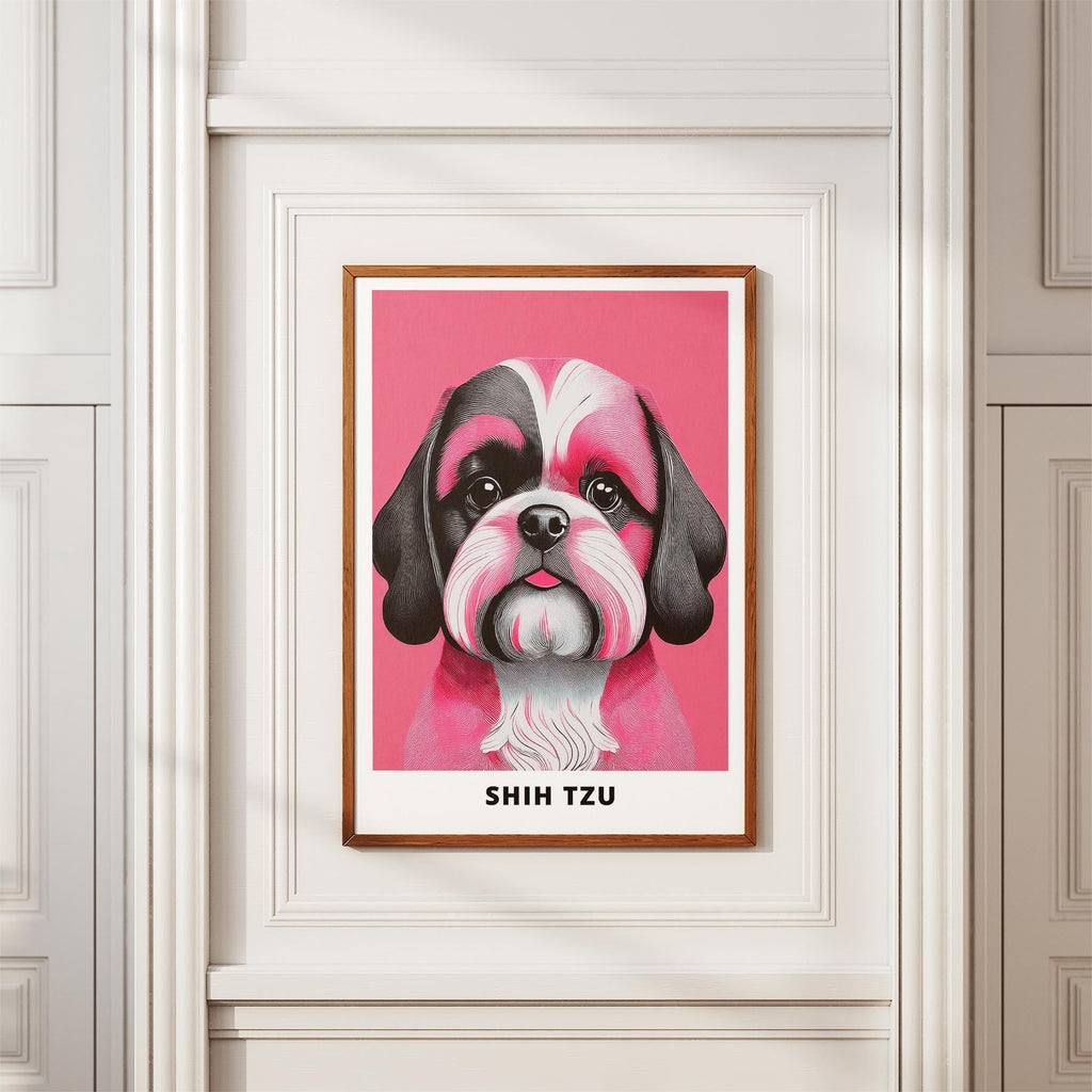 Shih Tzu Pink and Black Dog Series 1 image 3