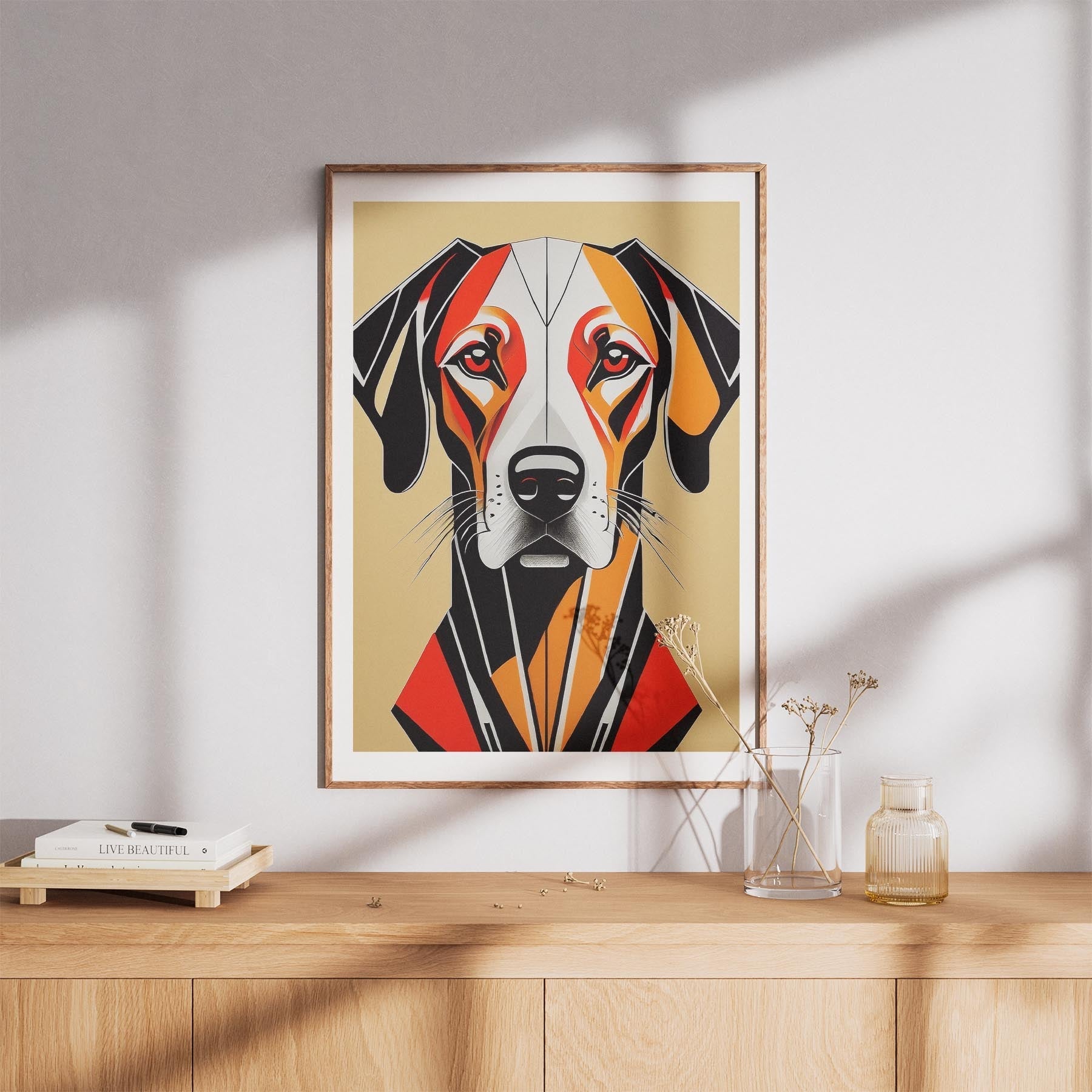 Rhoedesian Ridgeback Geometric Orange Series image 8