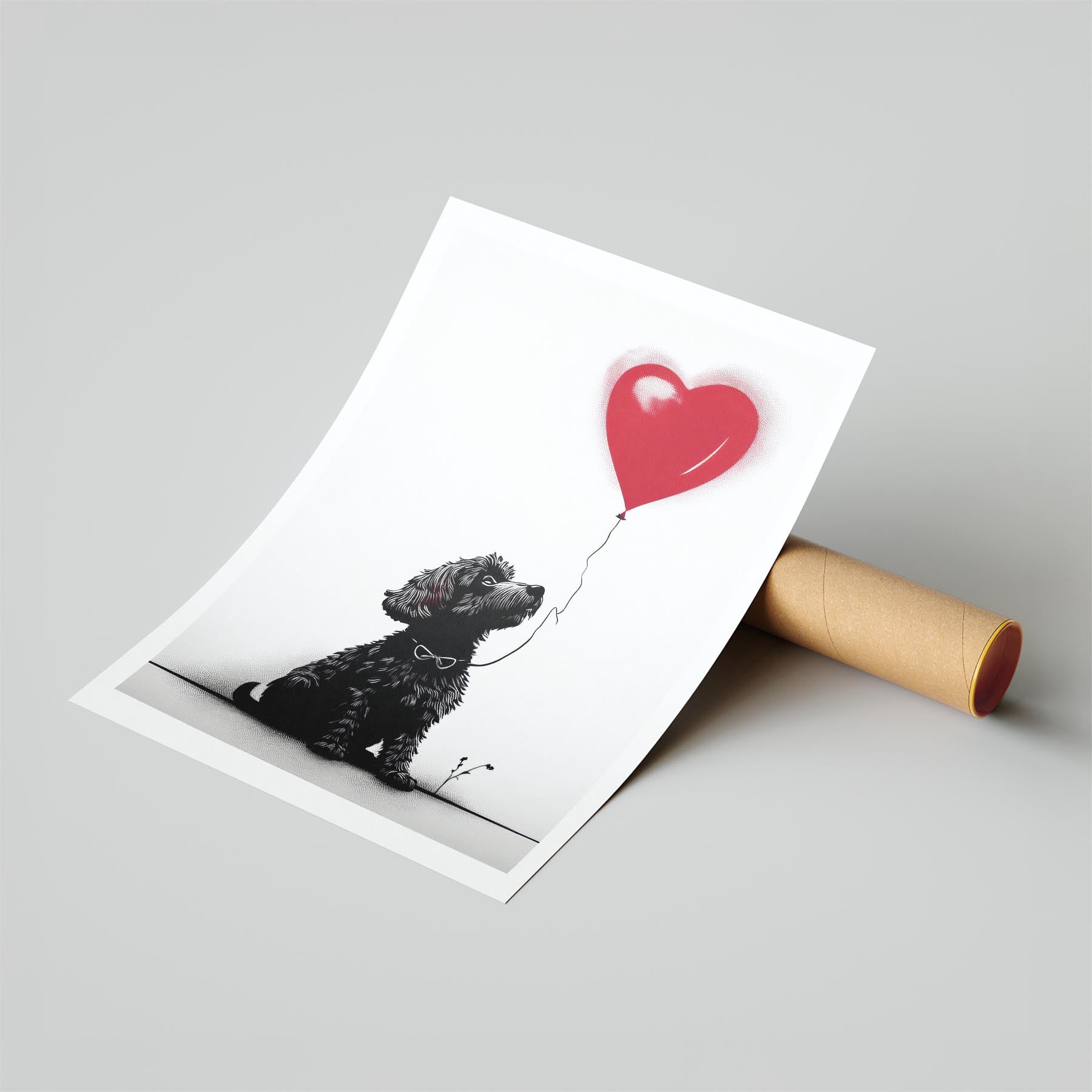 Maltese DOGSY Series inspired by the Art of Banksy image 6