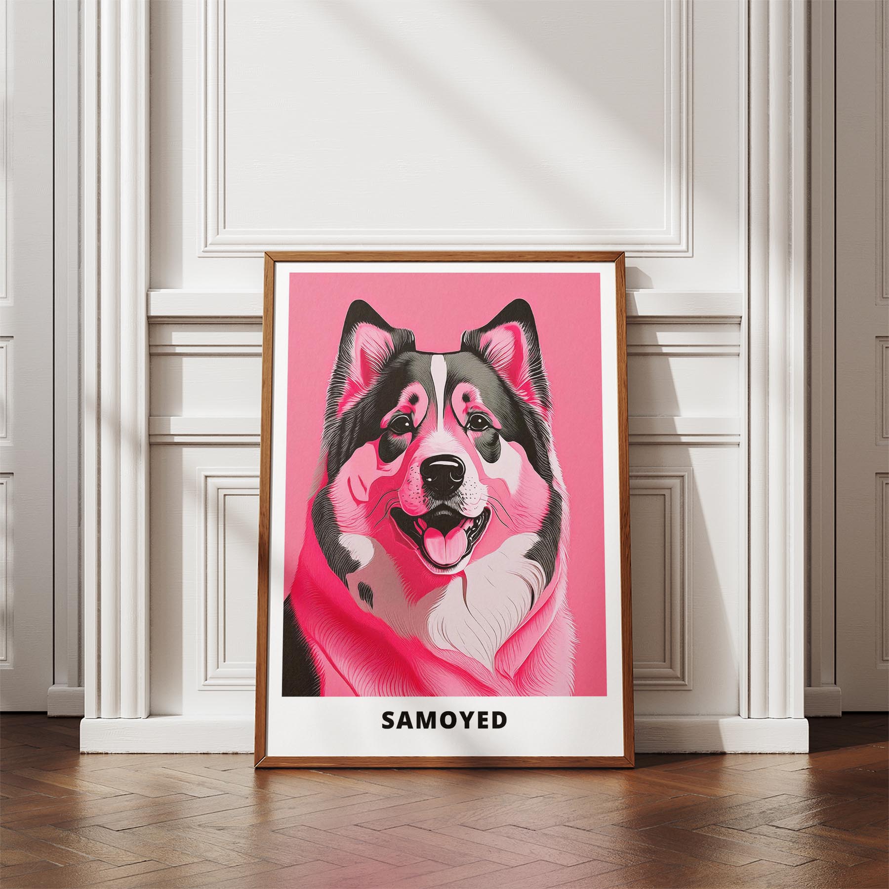 Samoyed Pink and Black Dog Series 1 image 4