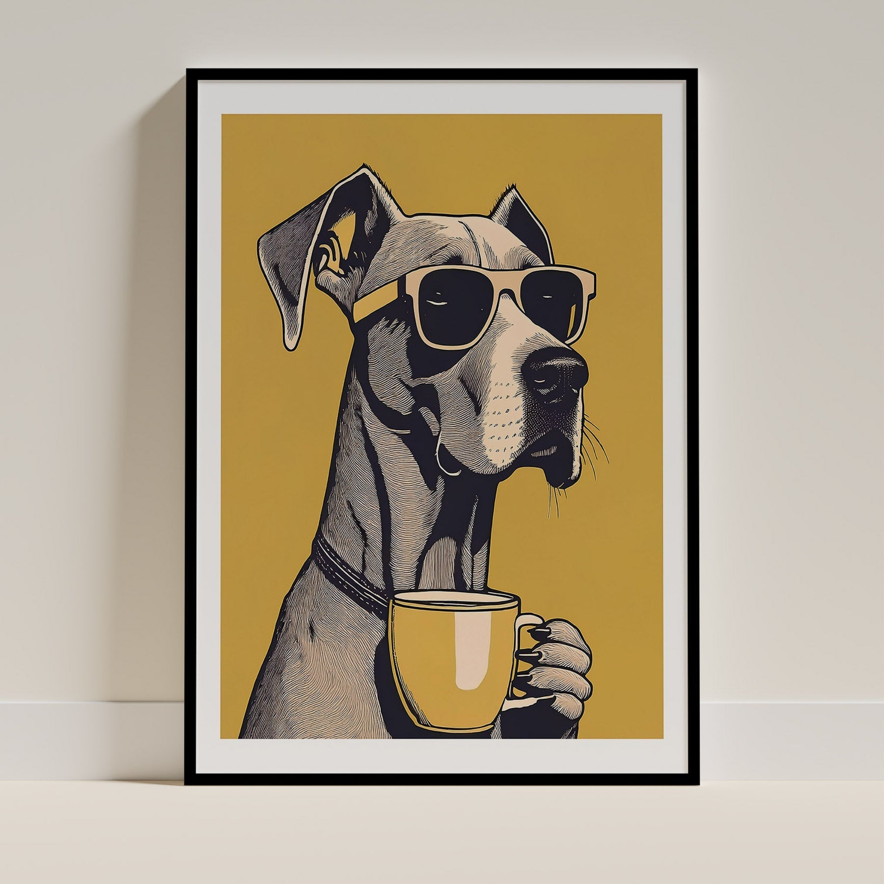 Great Dane Dog Art Print Unframed Vol 3 | 6 Unique Designs | Wall Art Gift for Dog Lovers - Image 2 | Dogsy & Co