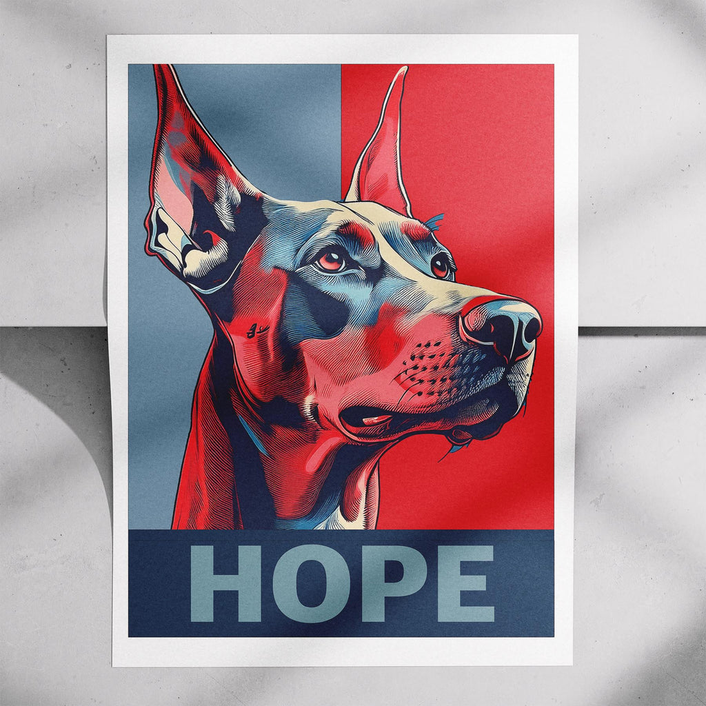 Doberman HOPE Series Inspired by the Obama Poster image 7