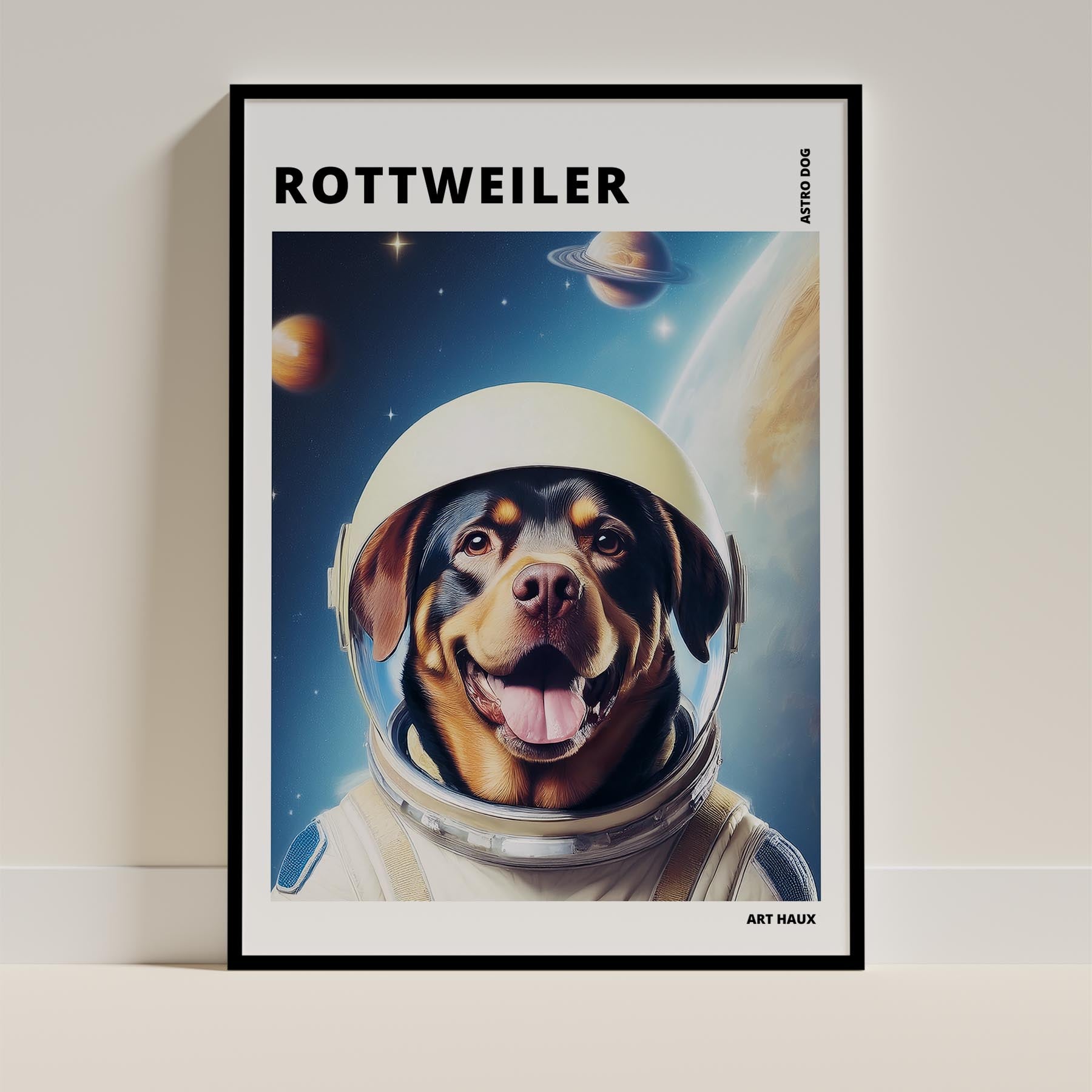 Rottweiler Dog Art Print Unframed Vol 2 | 8 Unique Designs | Wall Art Gift for Dog Lovers | Dogsy & Co
