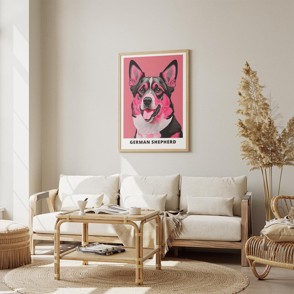 German Shepherd Pink and Black Dog Series 1 image 2