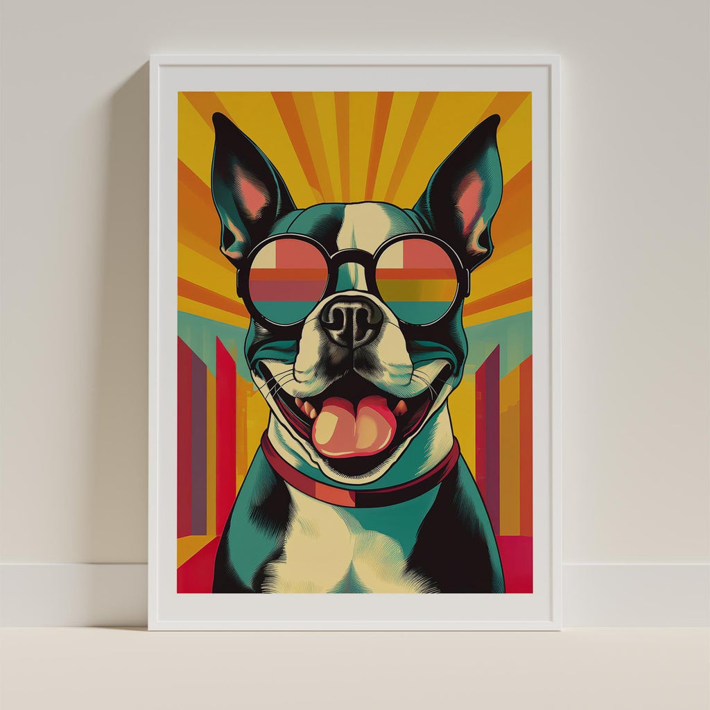 Boston Terrier In Colourful Sunnies 1 image 9