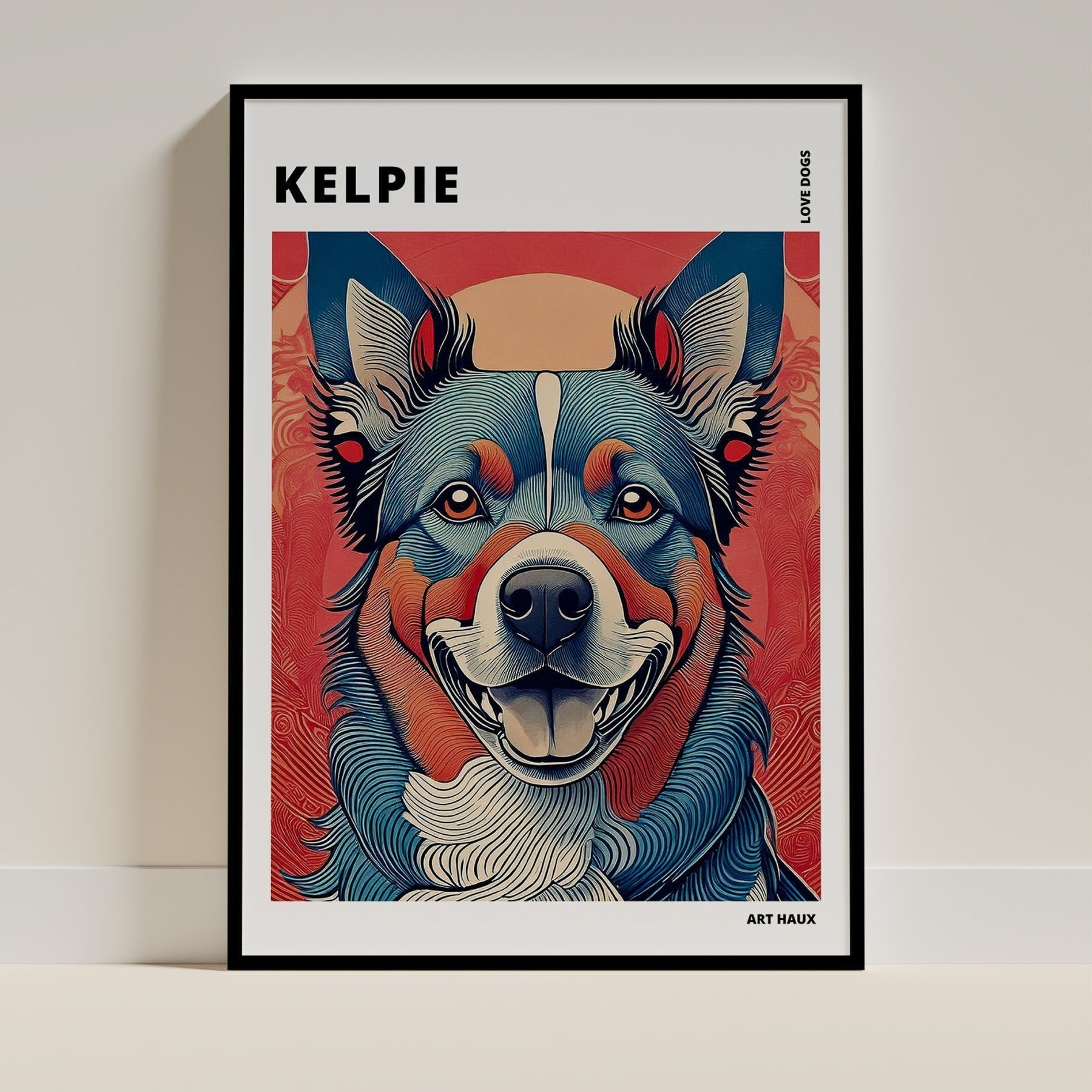 Australian Kelpie Dog Art Print Unframed Vol 1 | 11 Unique Designs | Wall Art Gift for Dog Lovers - Image 2 | Dogsy & Co