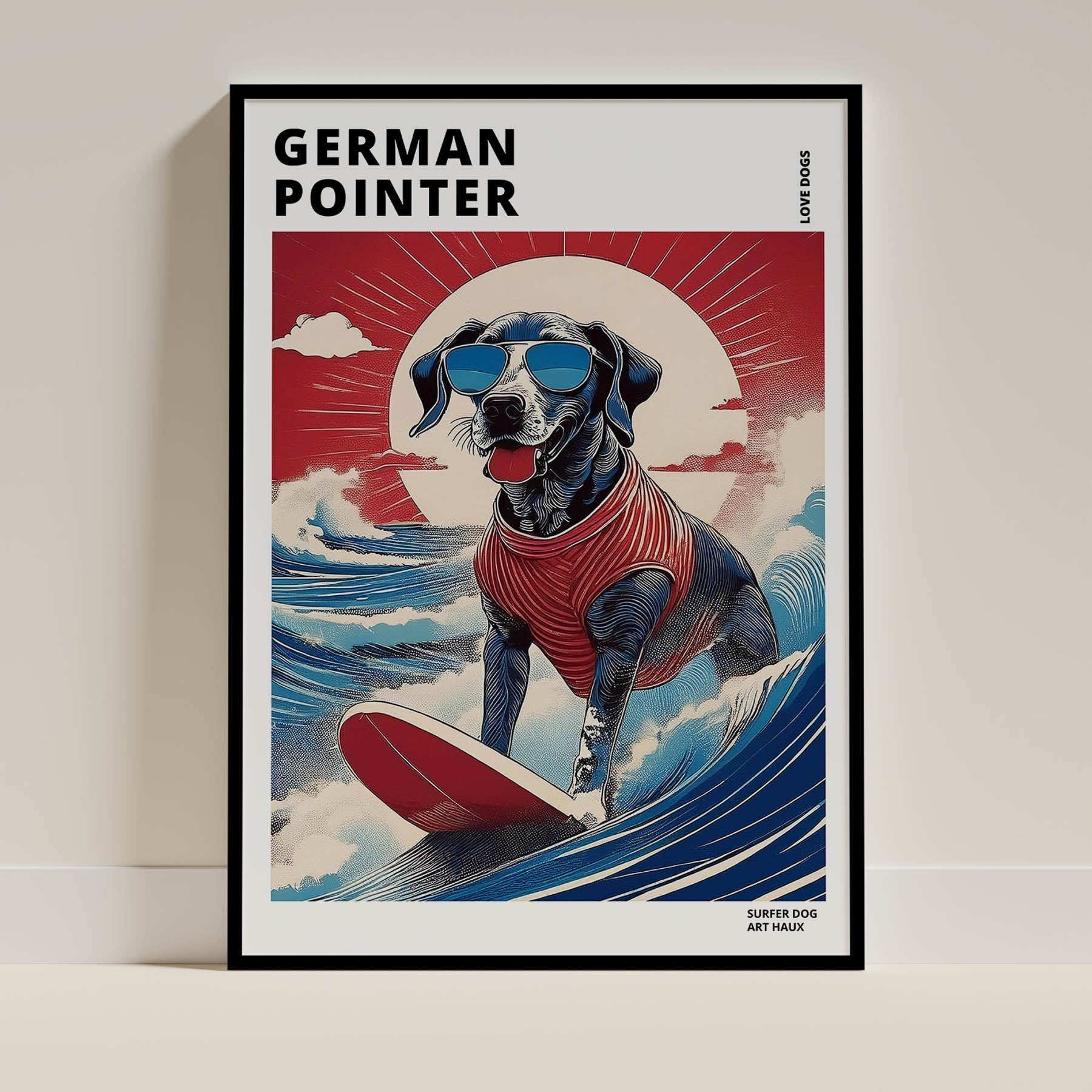 German Shorthaired Pointer Dog Art Print Unframed Vol 2 | 6 Unique Designs | Wall Art Gift for Dog Lovers | Dogsy & Co