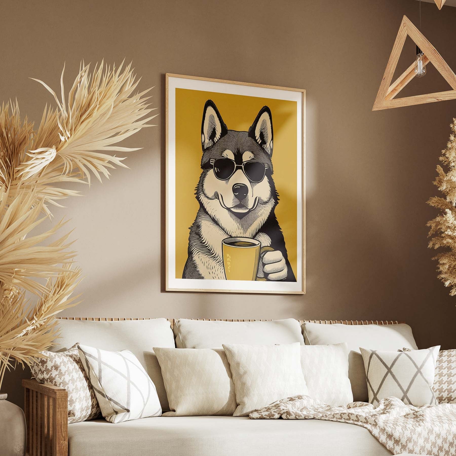 Alaskan Malamute Chillin Coffee Dog image 5