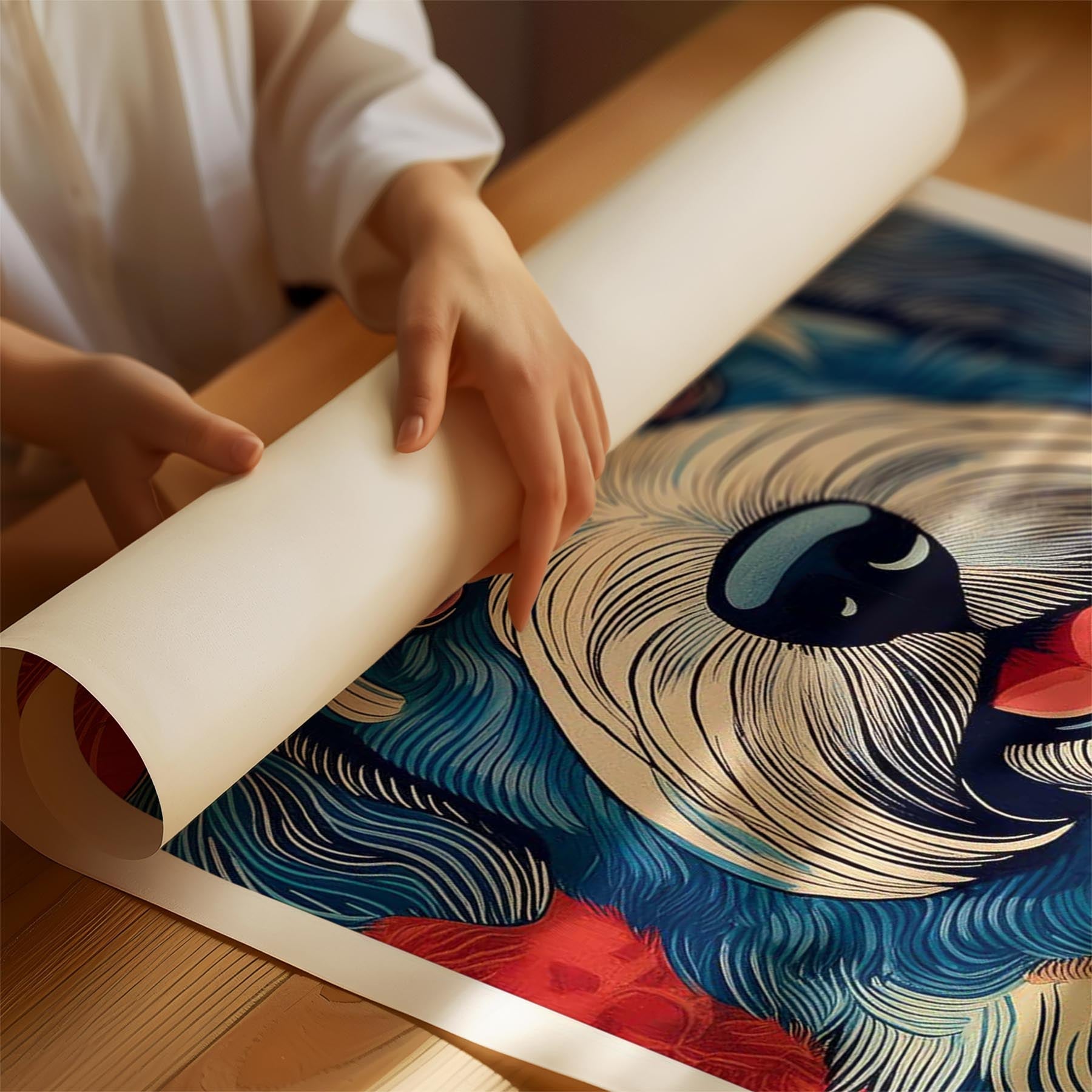 Old English Sheepdog Hokusai Japanese Inspired Dog Series 1 image 1