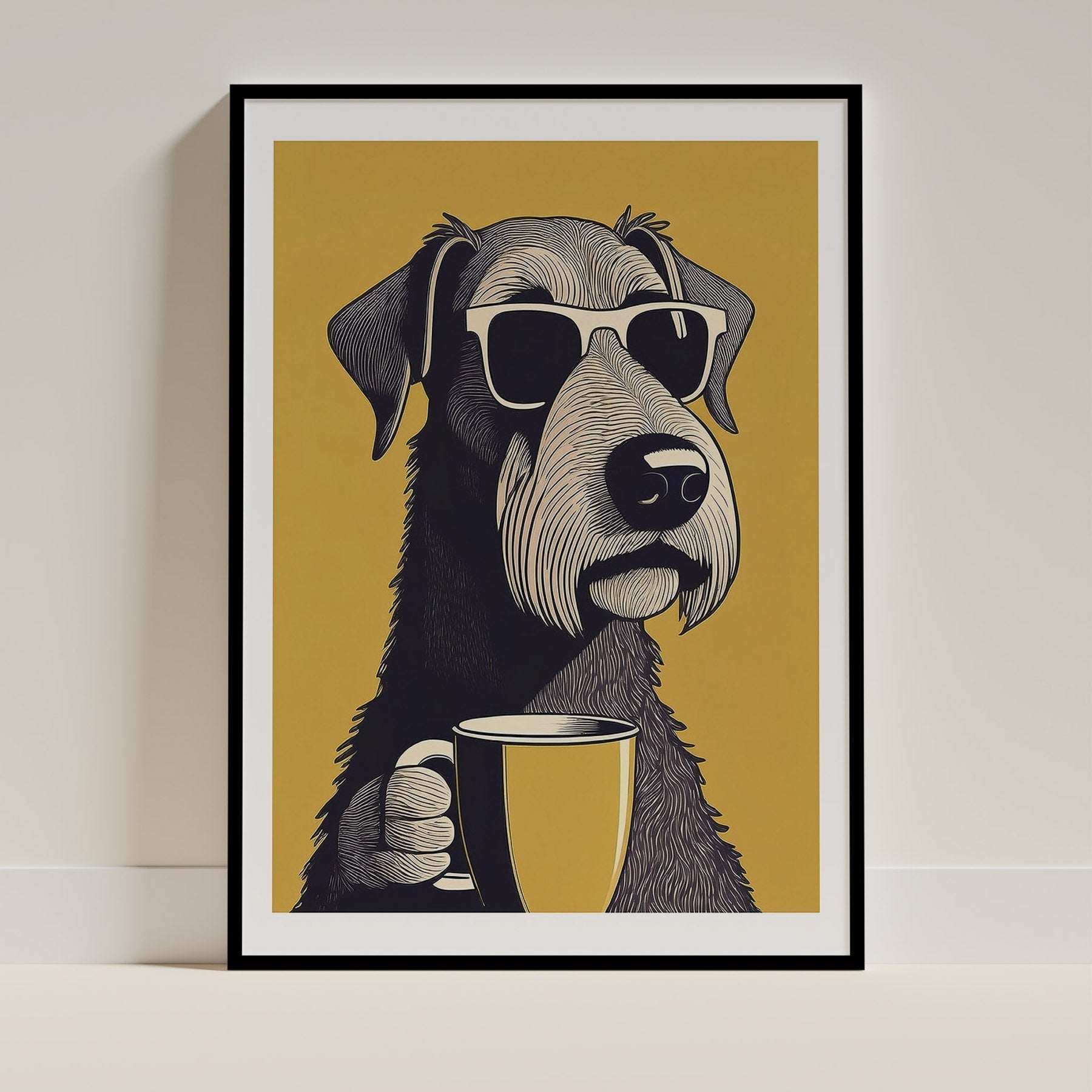 Irish Wolfhound Dog Art Print Unframed | 11 Unique Designs | Wall Art Gift for Dog Lovers - Image 10 | Dogsy & Co