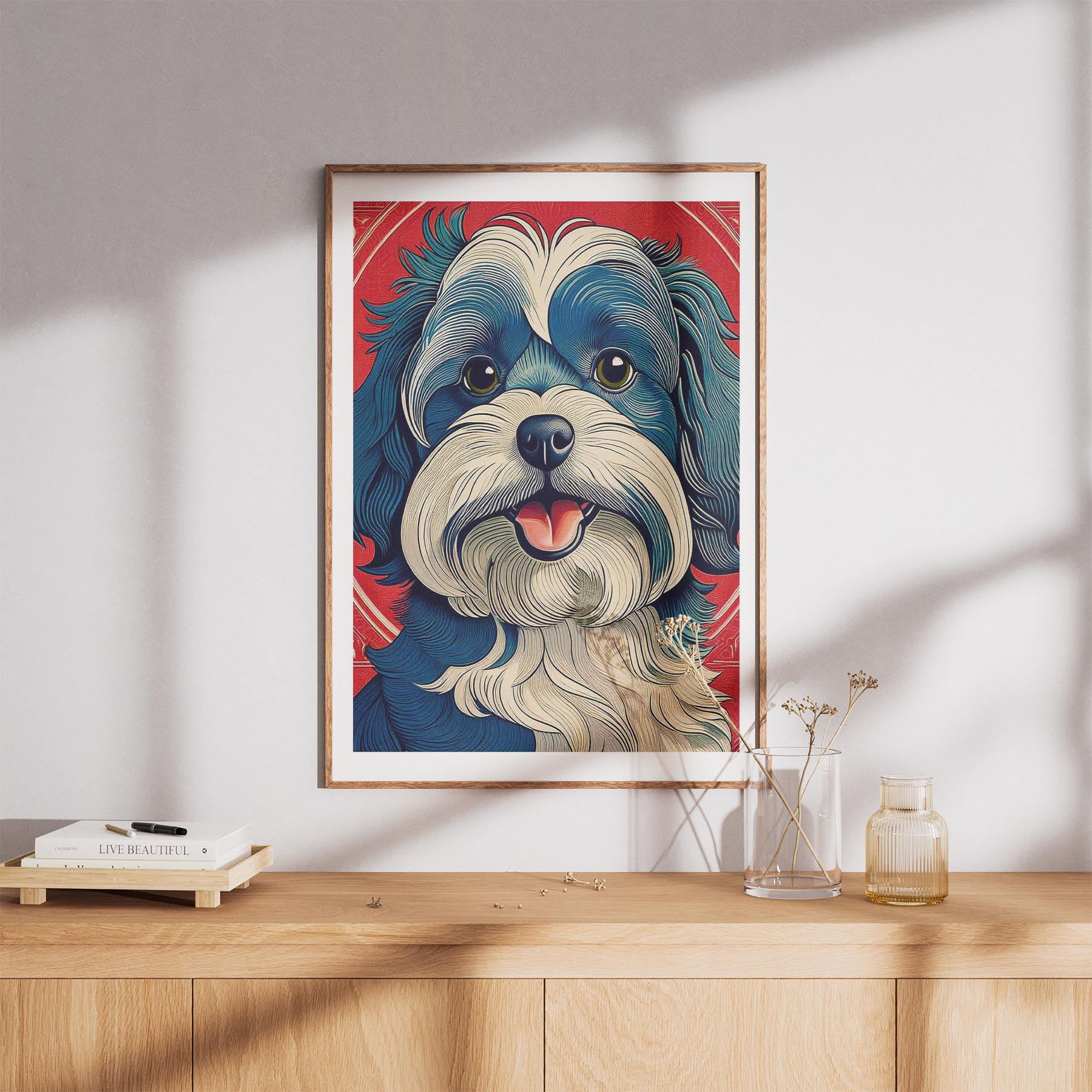 Poodle Hokusai Japanese Inspired Dog Series image 8