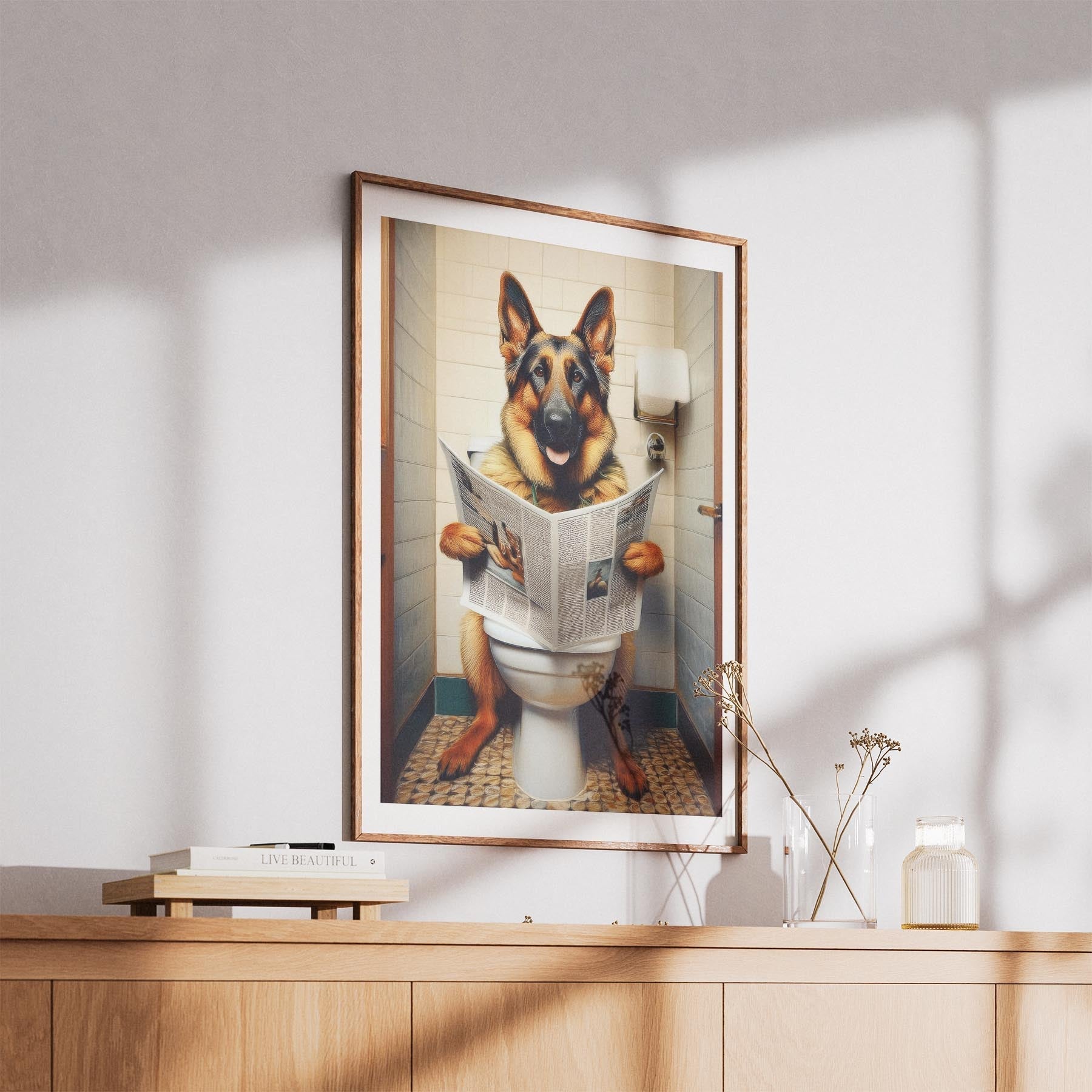 German Shepherd Toilet Humour Dog Series 2 image 5