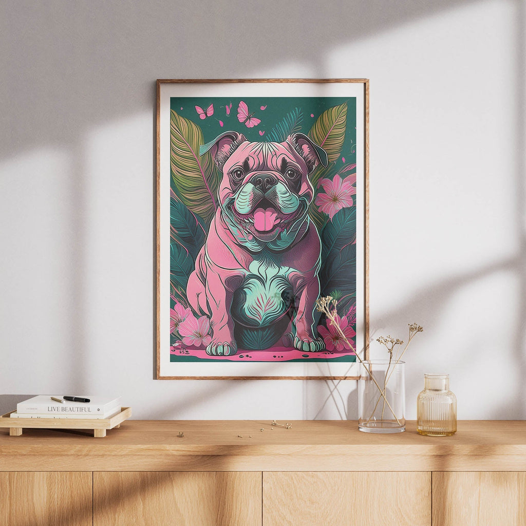 Bulldog 1 Flowery Dog image 8
