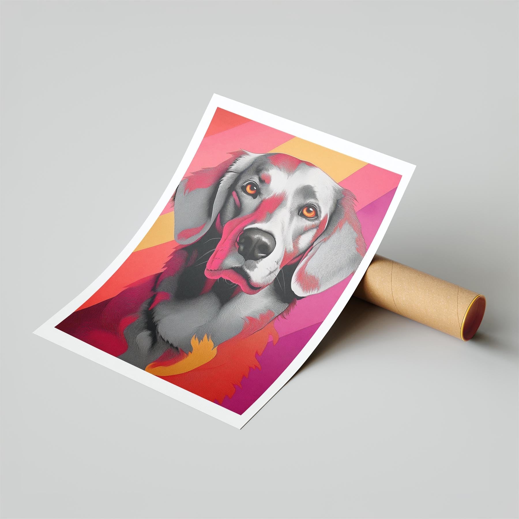 Curly Coated Retriever Modern Pop Dog Series image 6