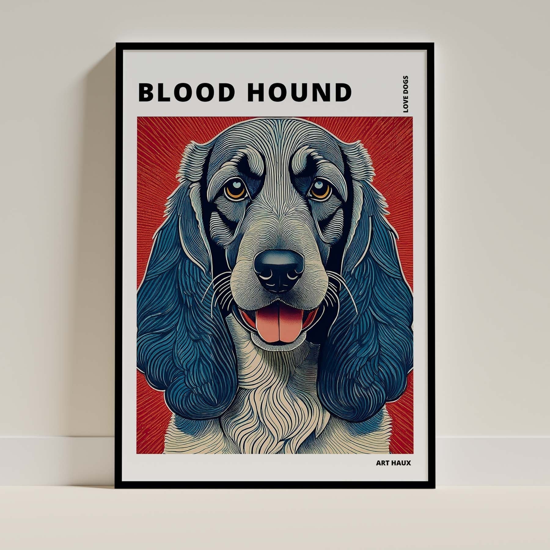 Bloodhound Dog Art Print Unframed Vol 1 | 11 Unique Designs | Wall Art Gift for Dog Lovers - Image 2 | Dogsy & Co