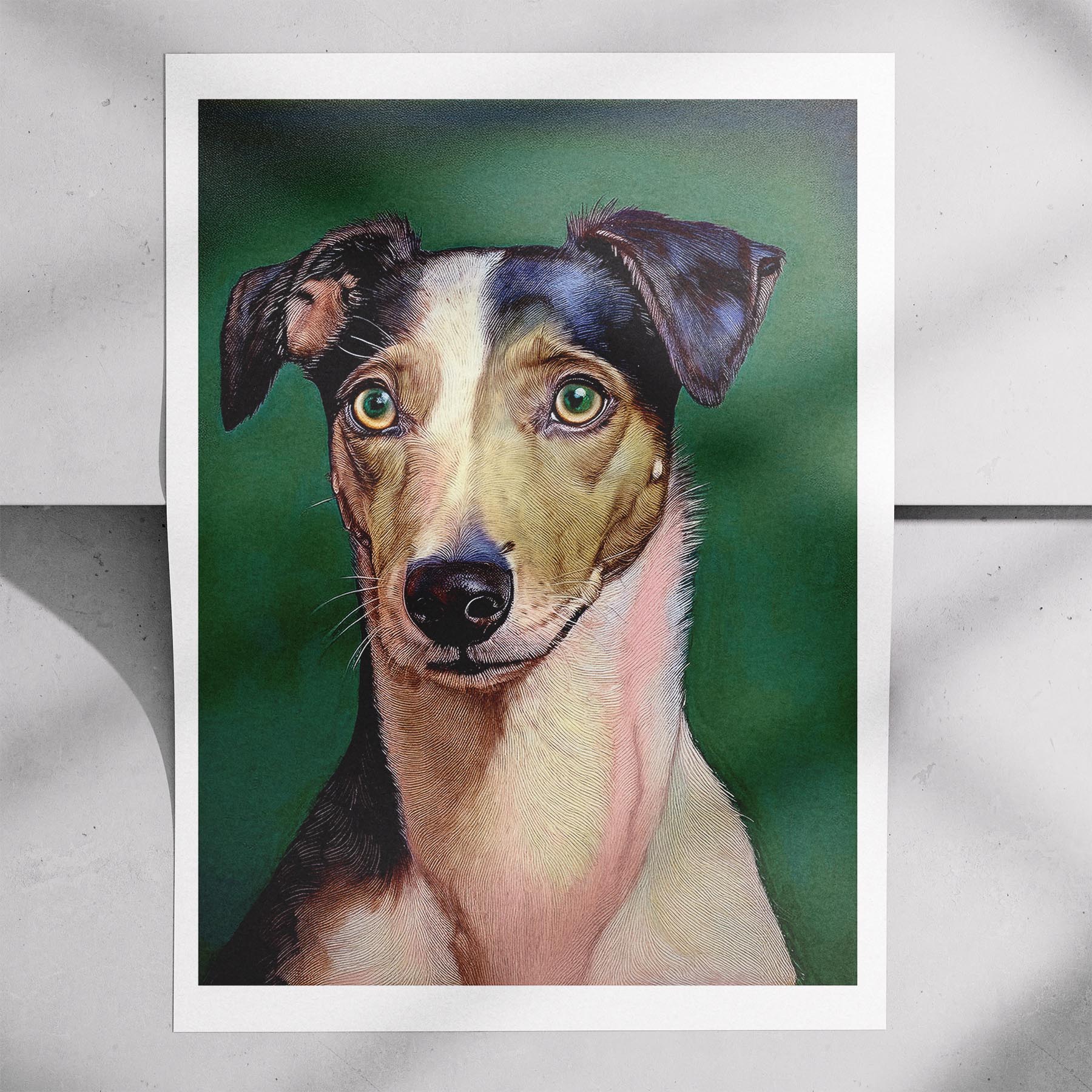 Greyhound Green Painted Series image 7