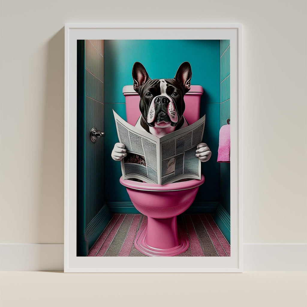 Bullmastiff Toilet Dogs PInk and Turquise image 9