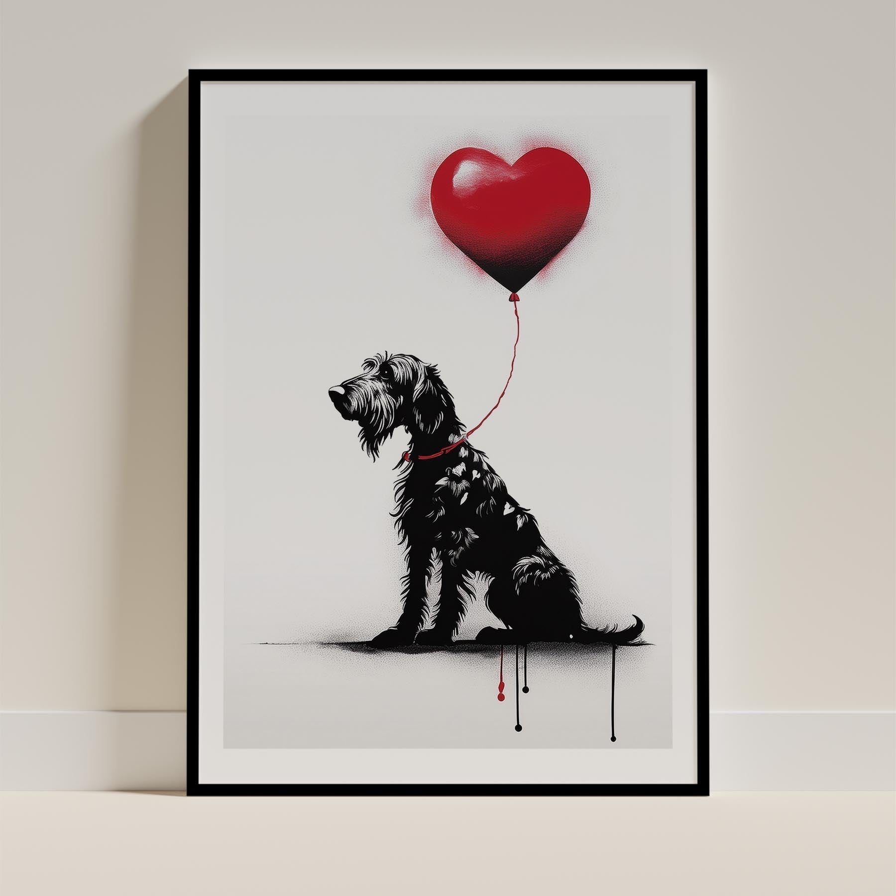 Irish Wolfhound Dog Art Print Unframed | 11 Unique Designs | Wall Art Gift for Dog Lovers - Image 4 | Dogsy & Co