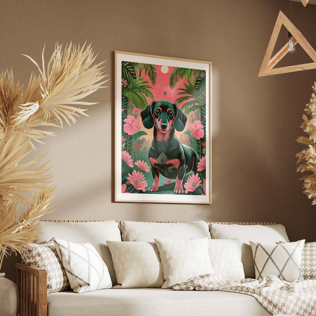 Miniature Dachshund Flowery Dog image 5