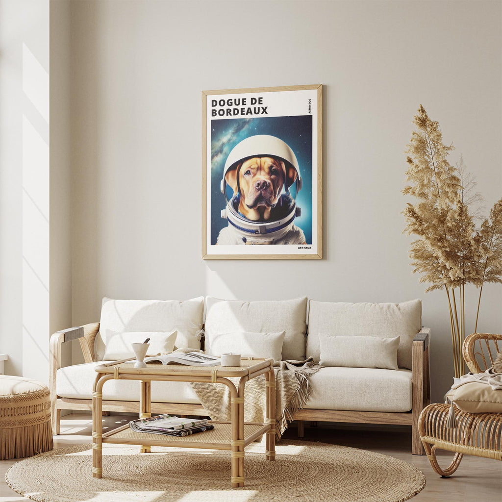 Dogue de Bordeaux Astronaut Dog Series with Text Astro Dog image 2