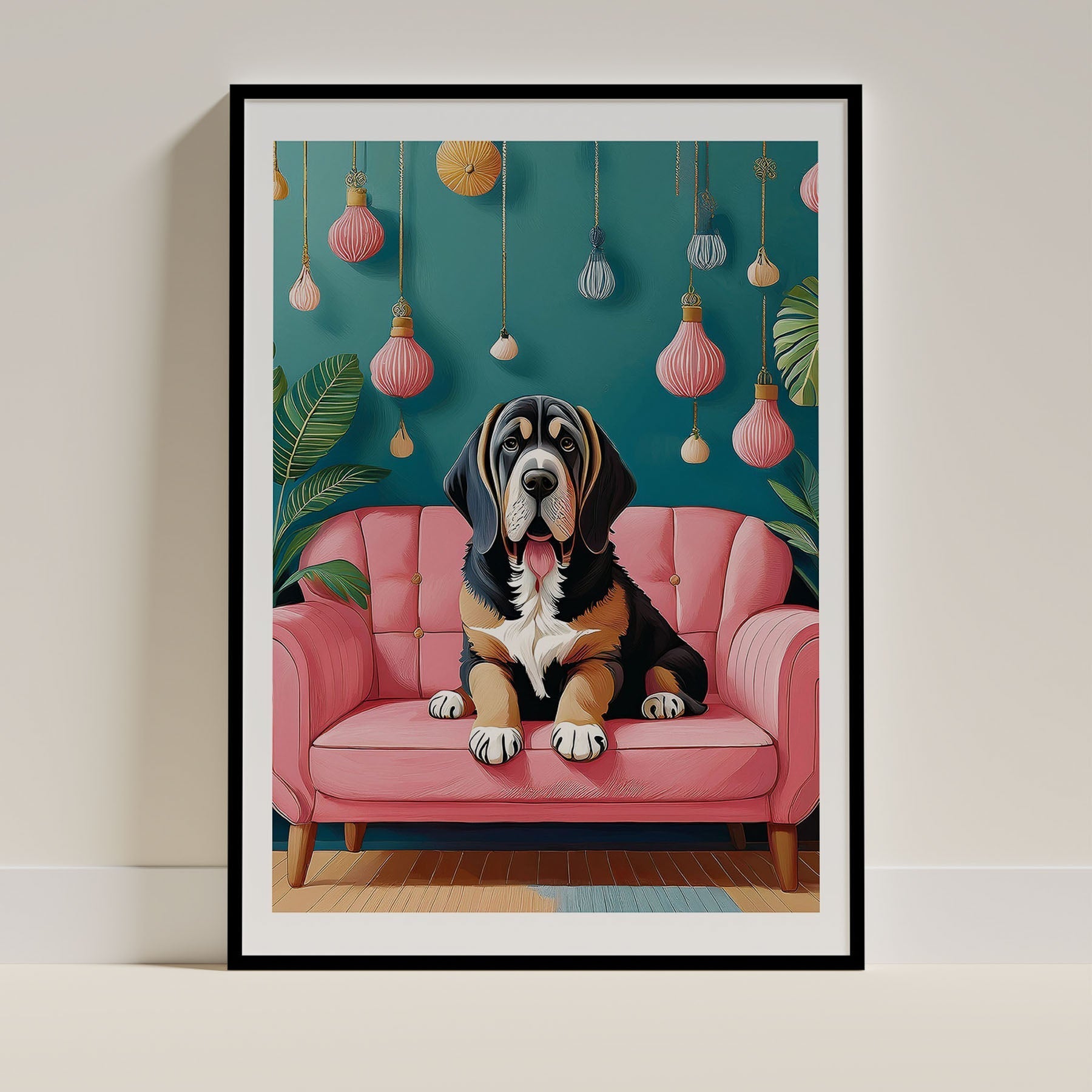 Bloodhound Dog Art Print Unframed Vol 2 | 9 Unique Designs | Wall Art Gift for Dog Lovers - Image 4 | Dogsy & Co