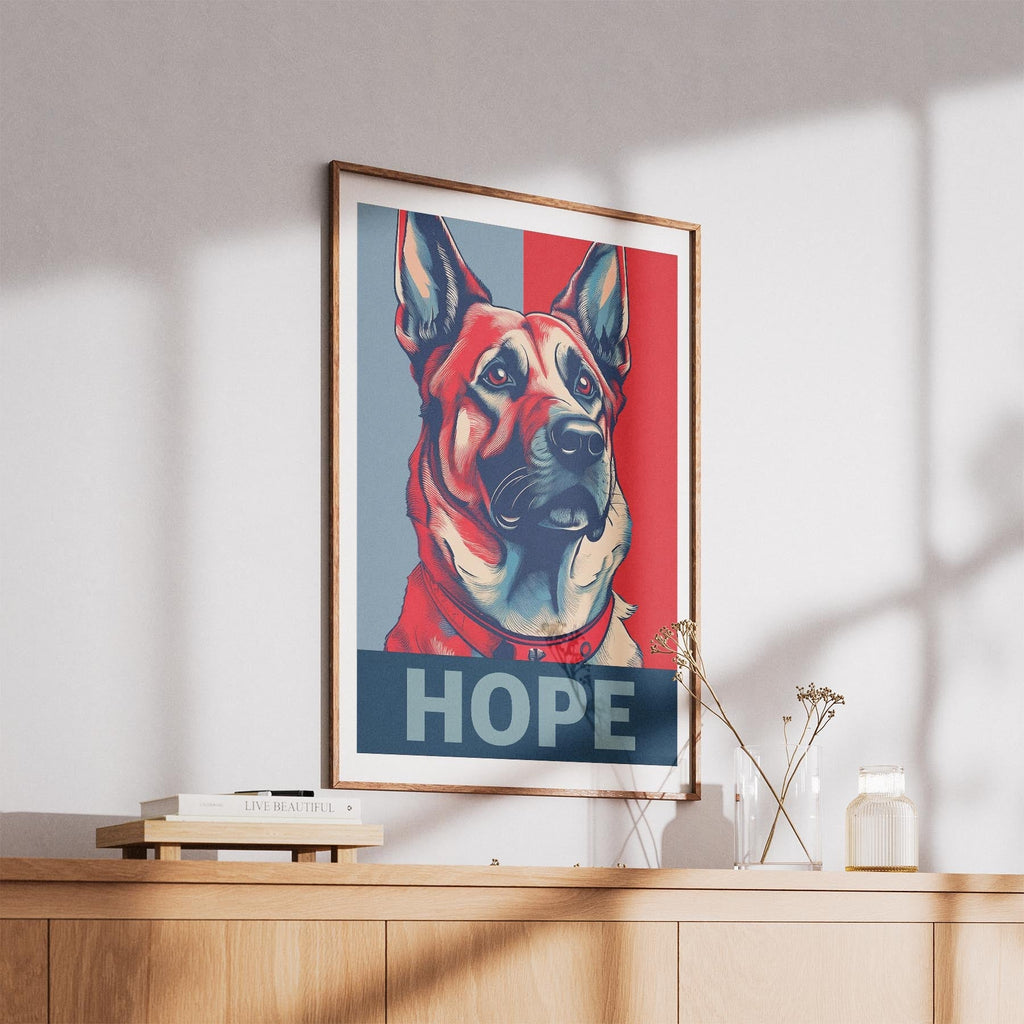 German Shepherd HOPE Series Inspired by the Obama Poster image 5