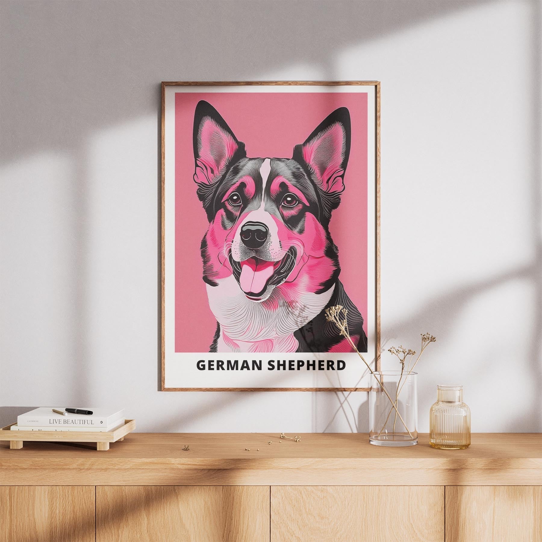 German Shepherd Pink and Black Dog Series 1 image 8