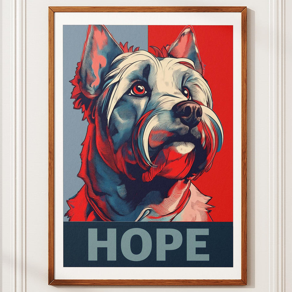 Australian Silky Terrier HOPE Series Inspired by the Obama Poster image 10