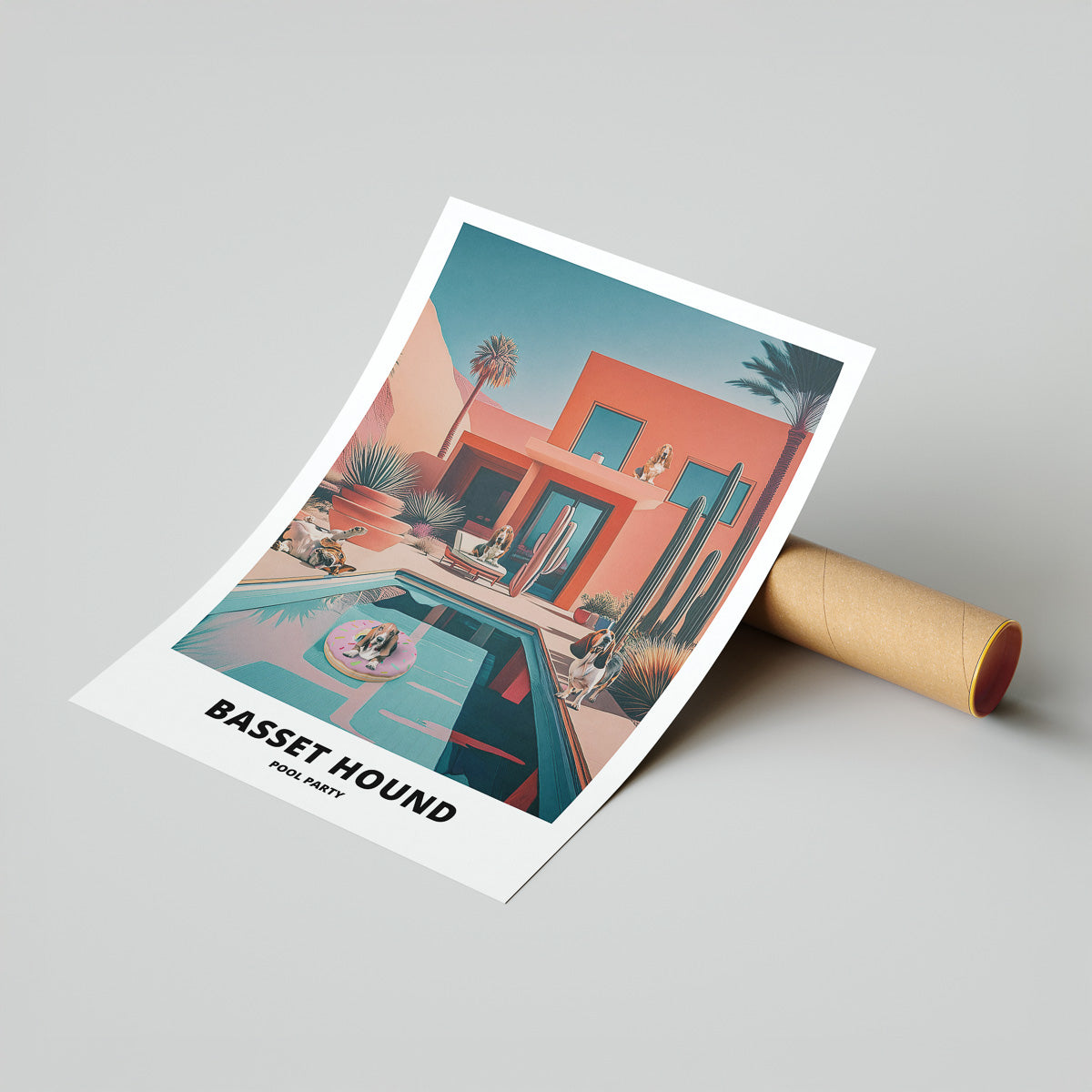 Basset Hound Pool Party image 7