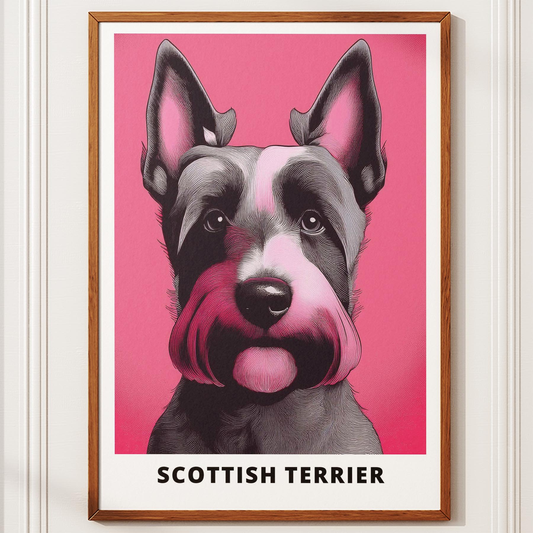 Scottish Terrier Pink and Black Dog Series 1 image 10