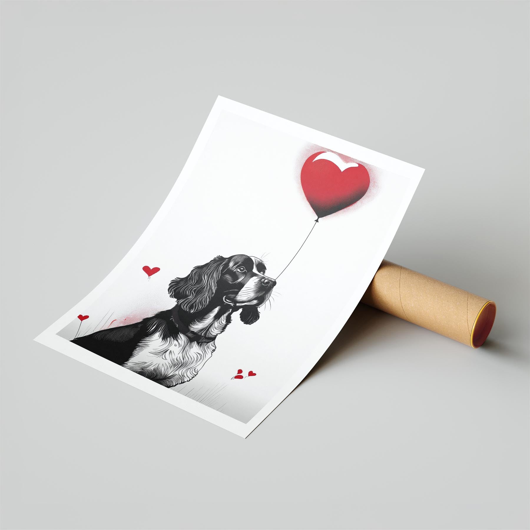 English Springer Spaniel DOGSY Series inspired by the Art of Banksy image 6