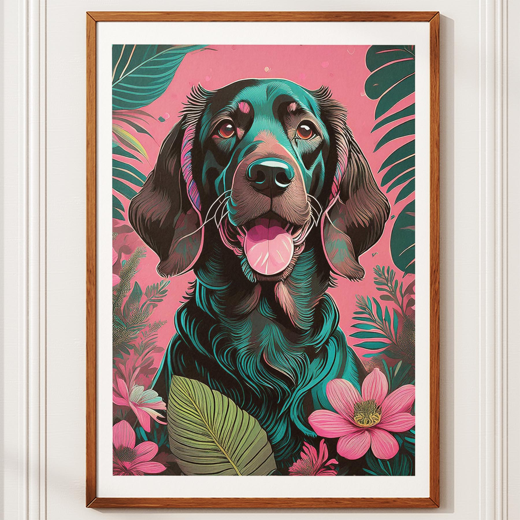 Irish Setter Flowery Dog image 10
