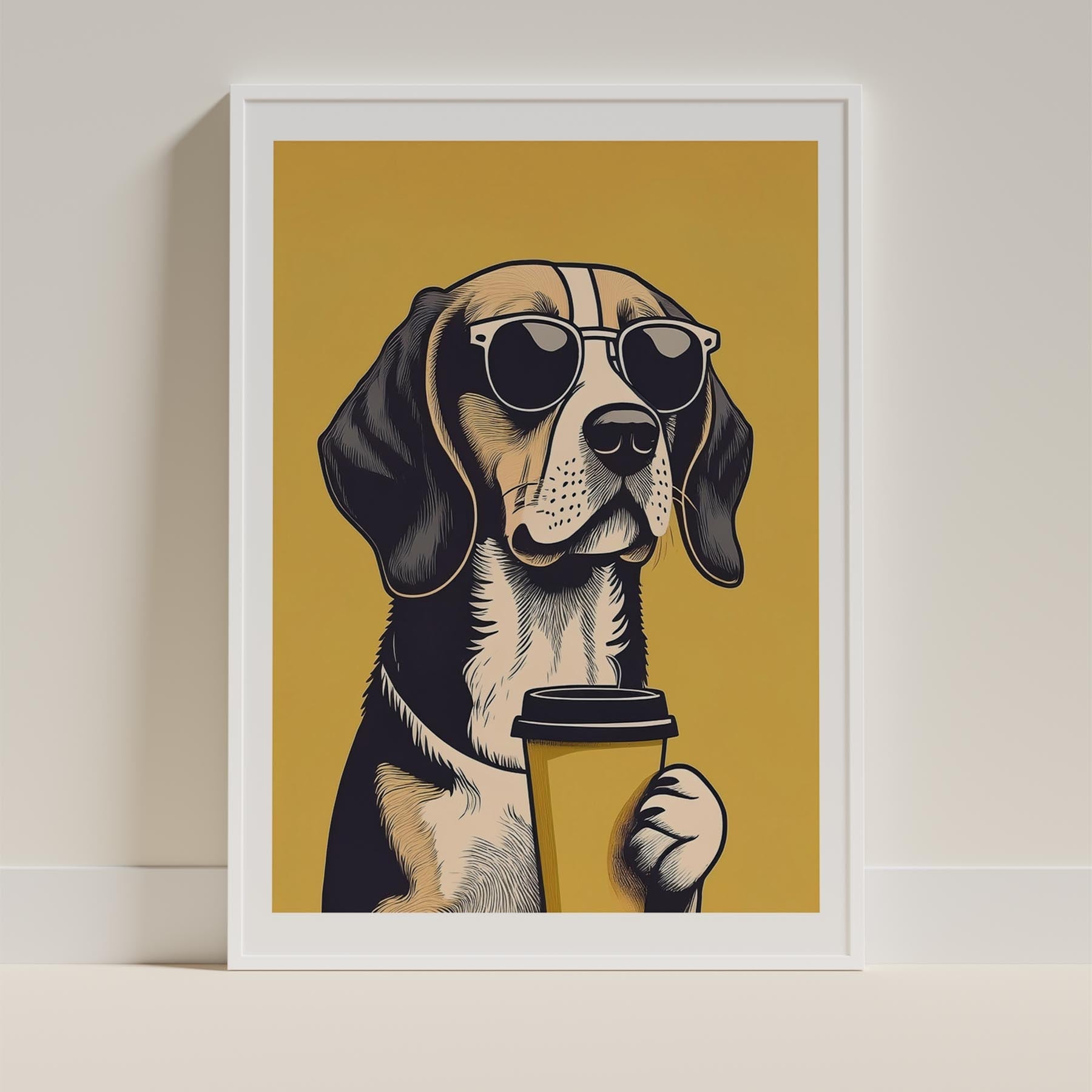 Beagle Chillin Coffee Dog image 9