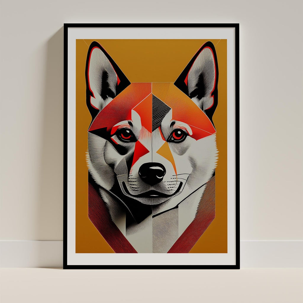 Shiba Geometric Orange Series image 0