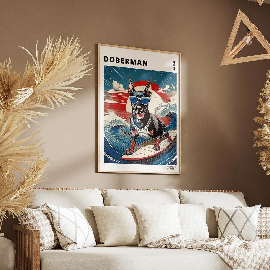 Doberman Hokosai Surfer Dogs 1 image 5